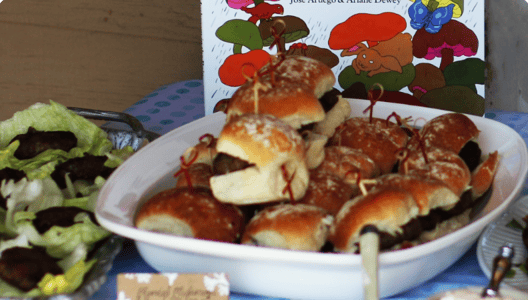 Burger sliders blended mushrooms