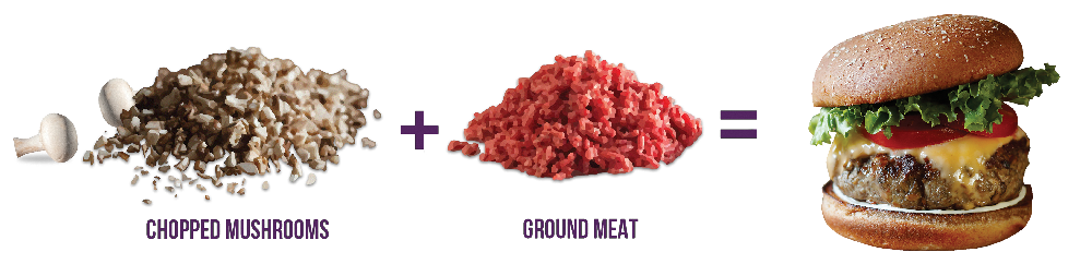mushrooms-meat-burger-graphic