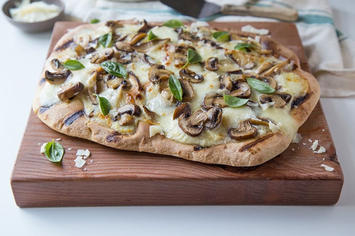 3 Mushroom and Garlic Pizza