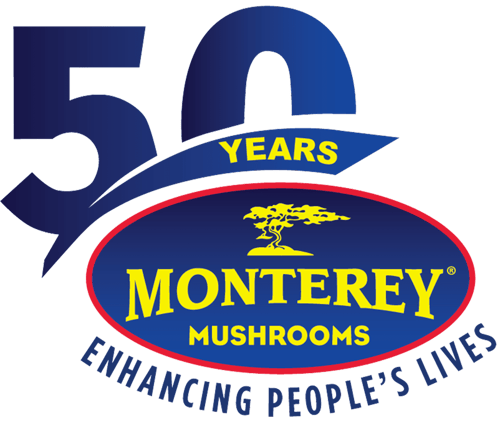 50th Anniversary Logo of Monterey Mushrooms