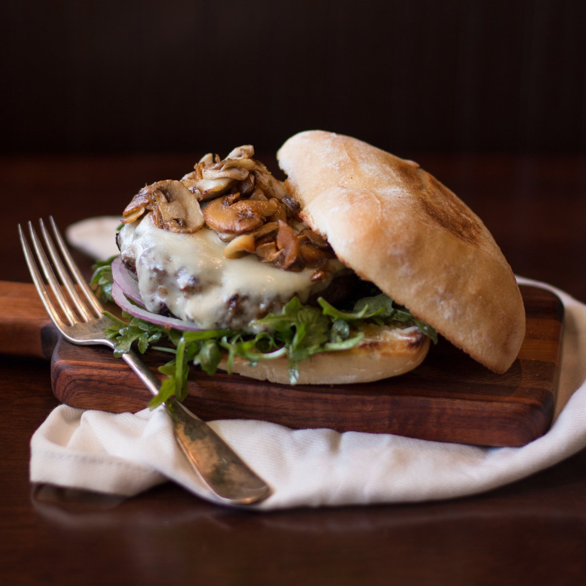 Blended Mushrooms Burger