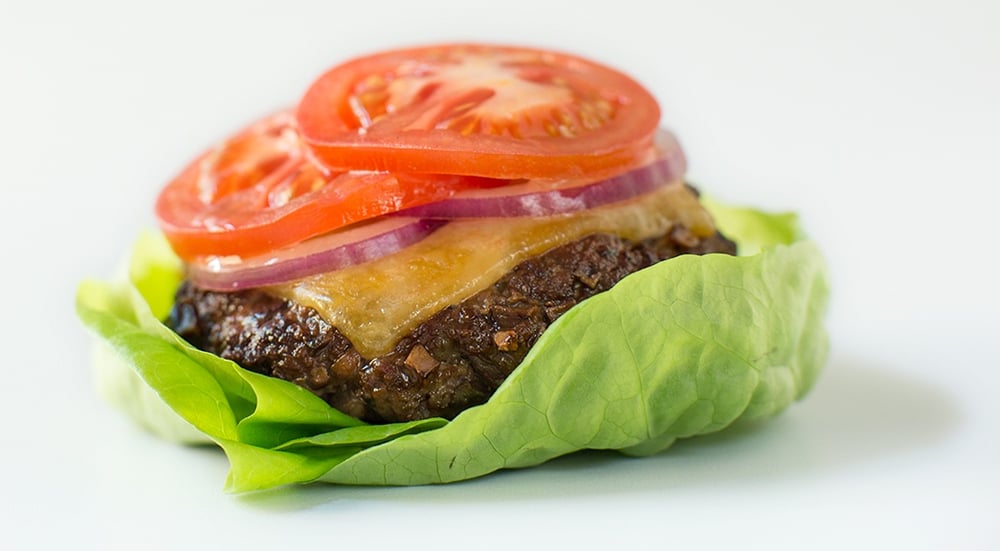 Mighty Mushroom Lettuce Wrapped Blended Burger