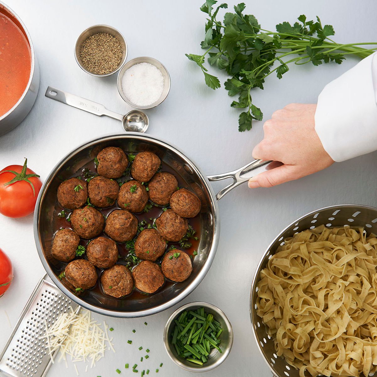 Mushroom blended meatballs