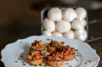 Hot Italian Stuffed Mushrooms