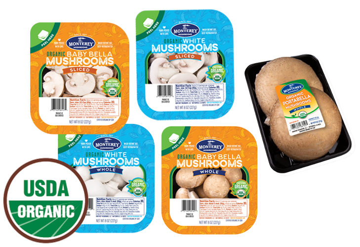 Monterey Mushrooms Organic varieties