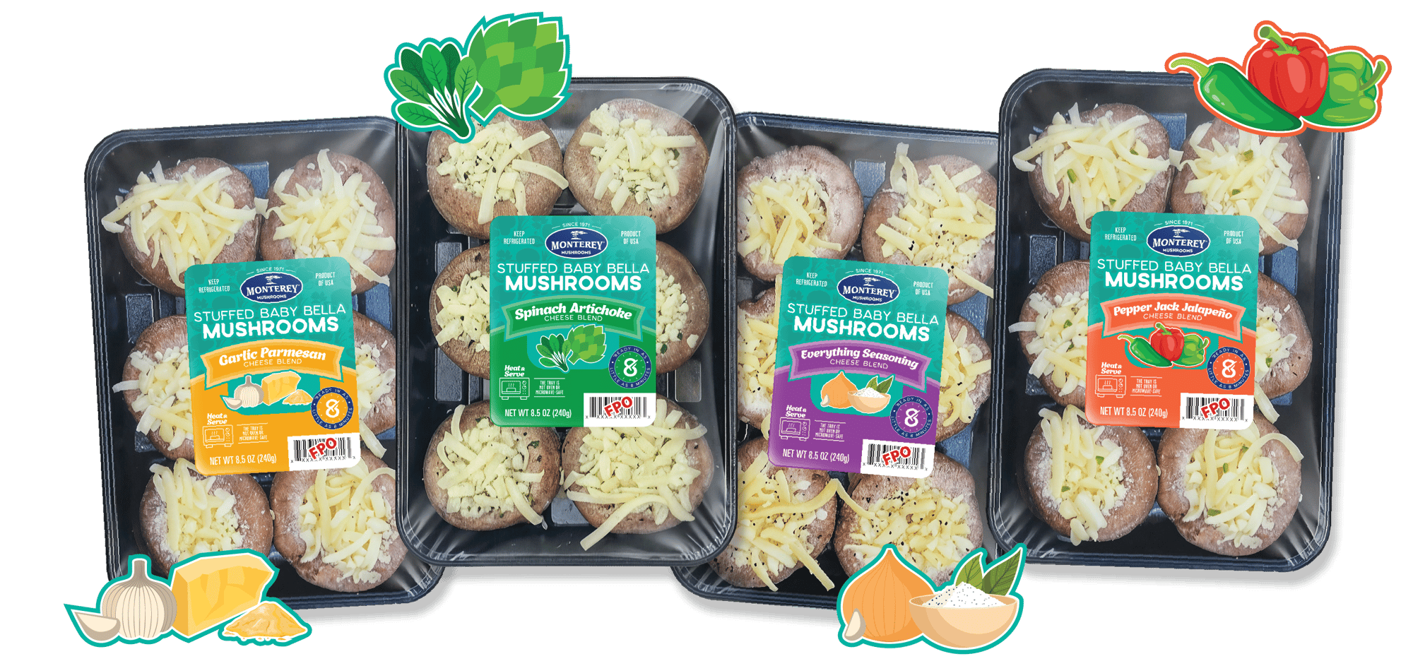 Monterey-Mushrooms-Stuffed Mushroom-Product-Line-2026