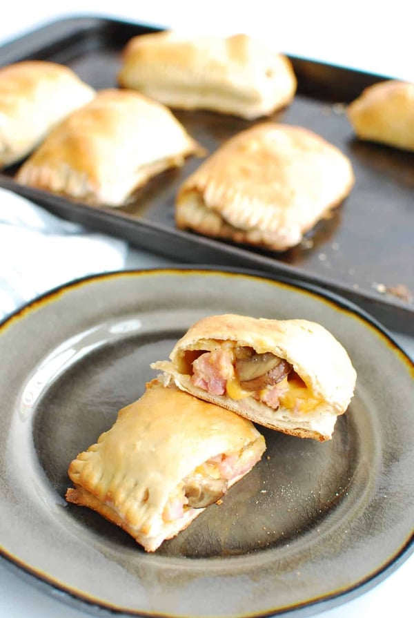 Mushroom-Ham-and-Cheese-Pockets