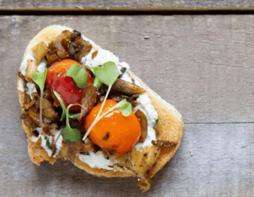 Oyster Mushroom Toast