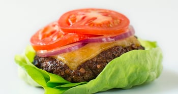 Mighty Mushroom Lettuce Wrapped Blended Burger 