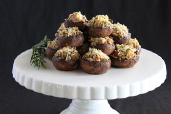 Goat Cheese Stuffed Mushrooms with Baby Bellas