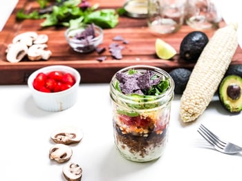 Blended Taco Salad in a Jar