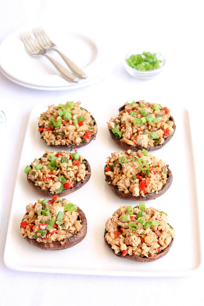 Asian Chicken Portabella Wrap