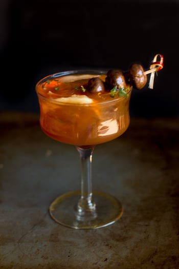 Mushroom Manhattan Cocktail