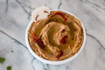 Roasted Red Pepper Mushroom Hummus