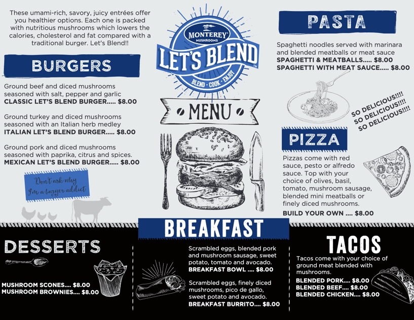 lets blend sample menu