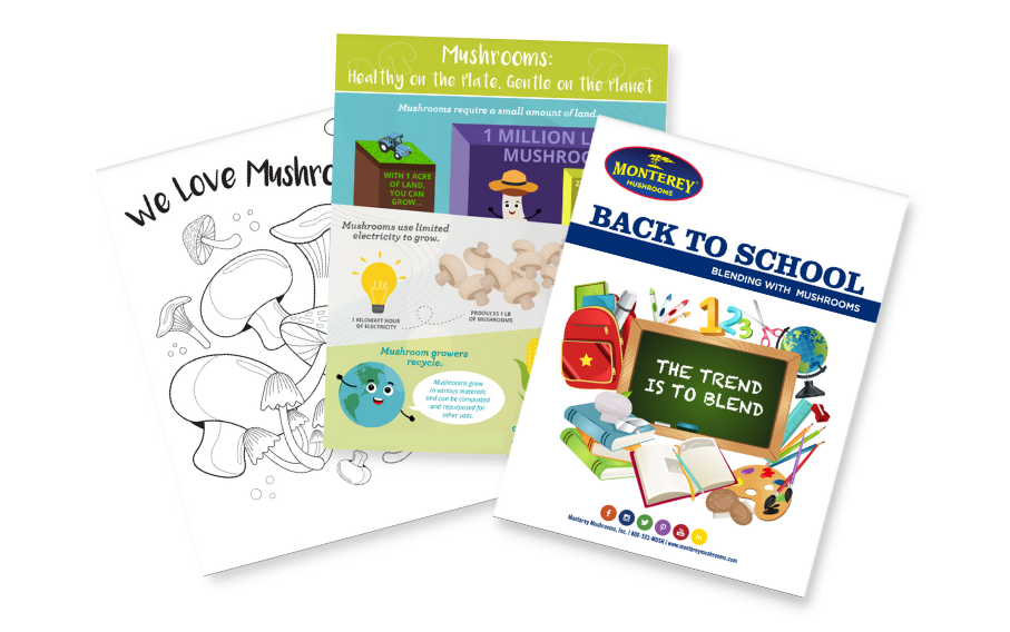 Monterey Mushrooms - Back to School Pack - Activities