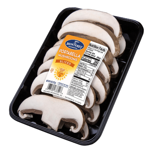 sliced portabella mushrooms
